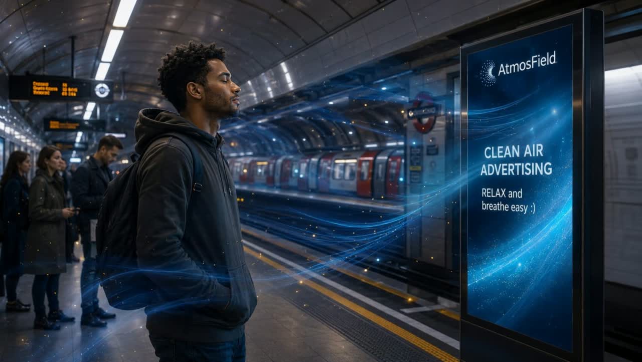 Media infrastructure in a high-footfall transport environment