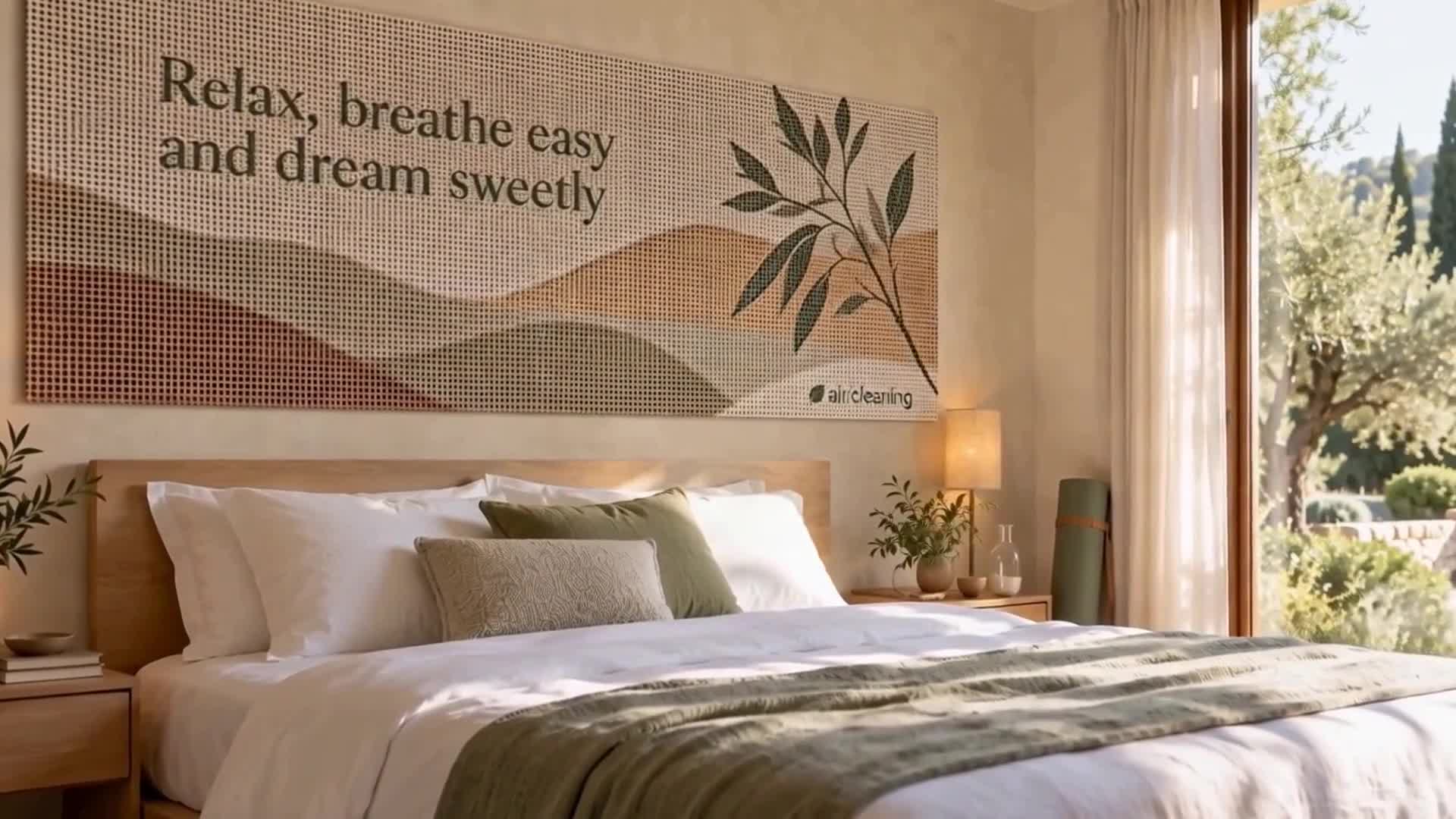 Printed capture panel concept in a hotel room